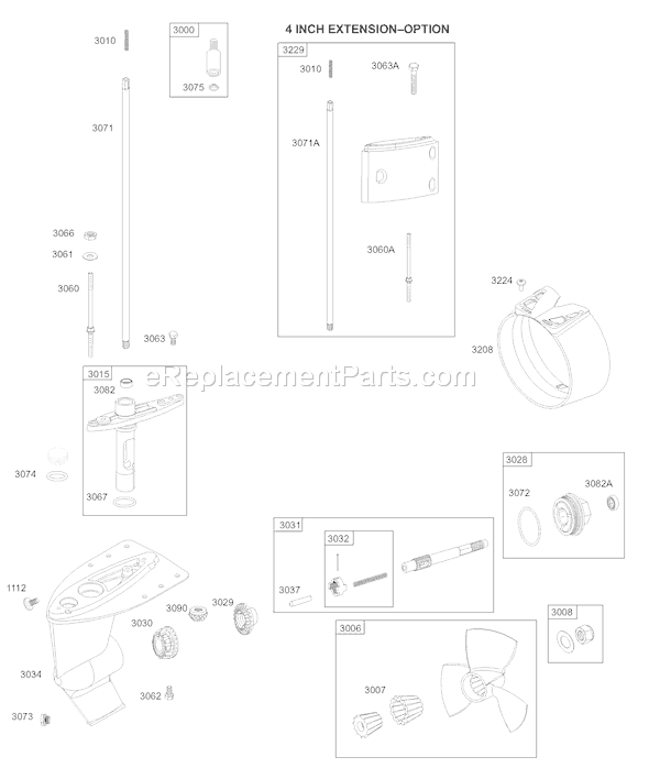 Page D Diagram and Parts List for AA0202-0101  Briggs and Stratton Engine